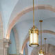 Soft mottled finish on ceiling
