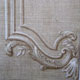 Trompe l'oeil moldings on linen