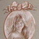 Portraits added to wallcovering.